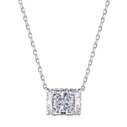 [Aura Jewelry]Luxurious Square Shape Colorful Necalack