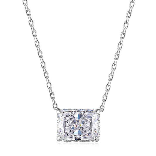 [Aura Jewelry]Luxurious Square Shape Colorful Necalack