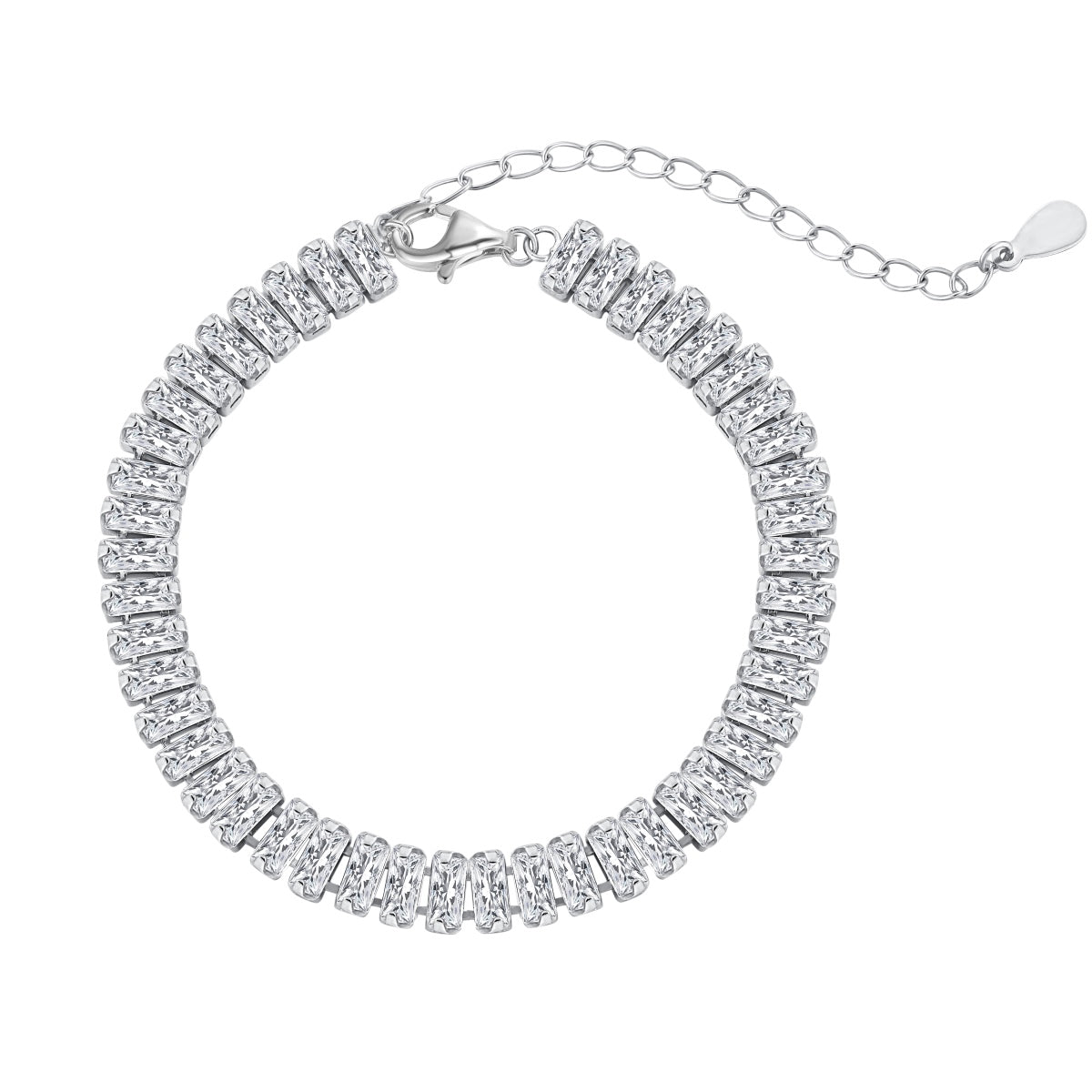 [Aura Jewelry]Exquisite Emerald Cut Daily Bracelet