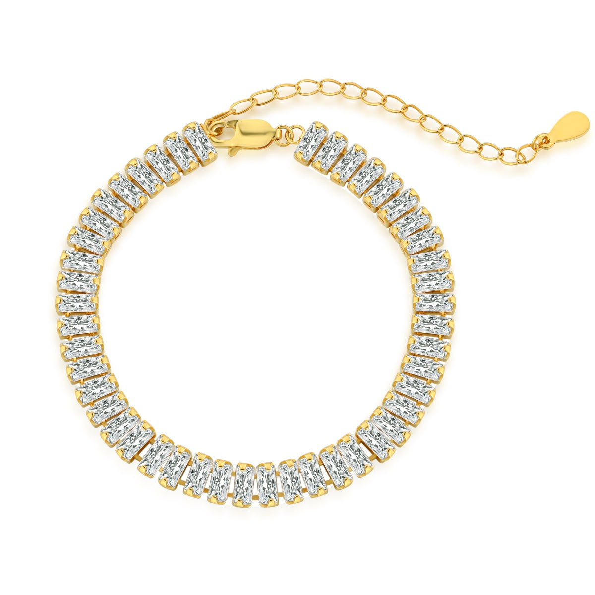 [Aura Jewelry]Exquisite Emerald Cut Daily Bracelet