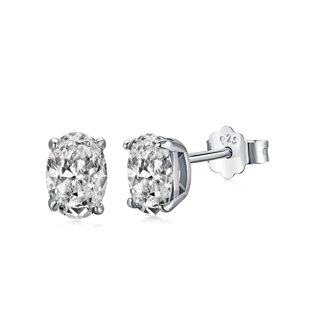 [Aura Jewelry]Oval Classic Dignified Elegant Earrings