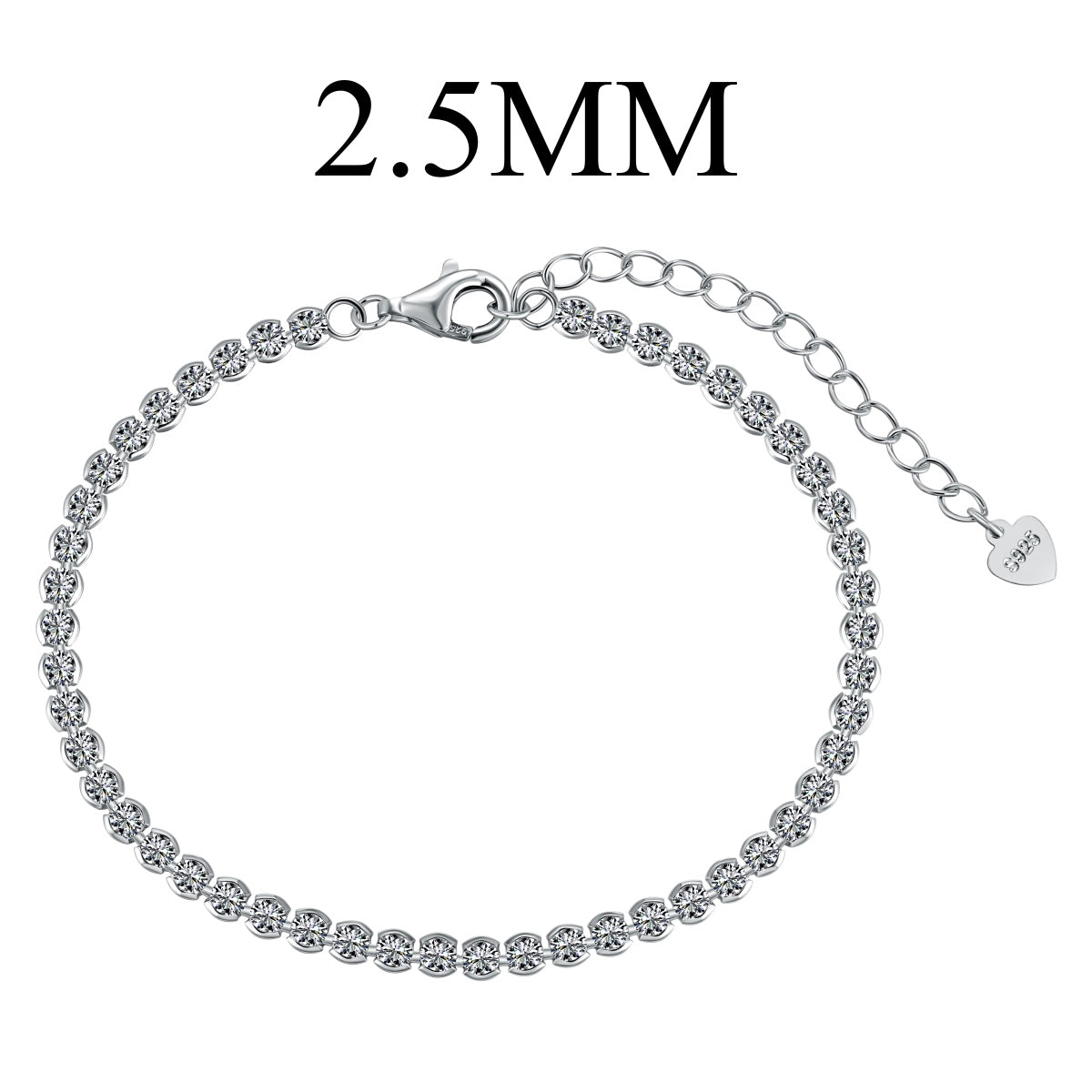 [Aura Jewelry]Dazzling Sparkling Round Cut Daily Bracelet