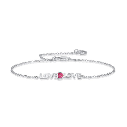 [Aura Jewelry]Romantic Heart Shape Lover Bracelet