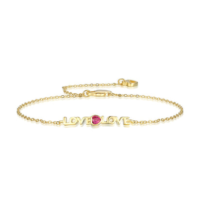 [Aura Jewelry]Romantic Heart Shape Lover Bracelet