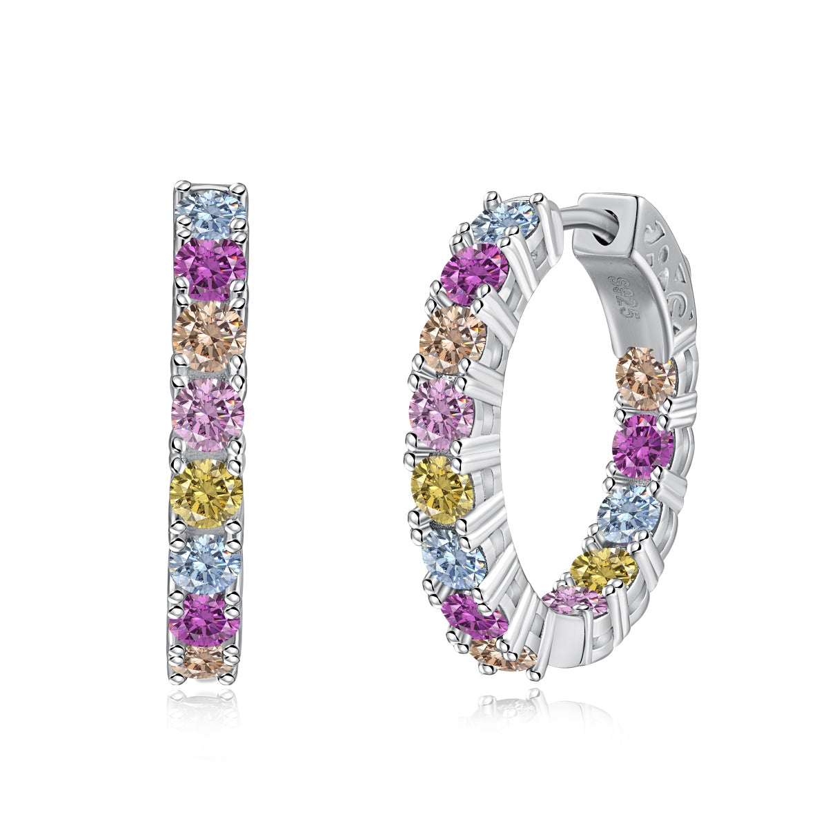 [Aura Jewelry]Unique Round Cut Daily Earrings