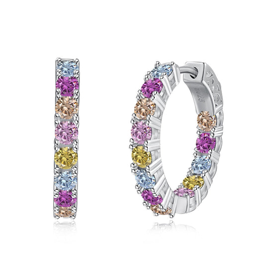 [Aura Jewelry]Unique Round Cut Daily Earrings