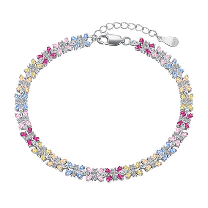 [Aura Jewelry]Radiant Colorful Emerald Cut Party Bracelet