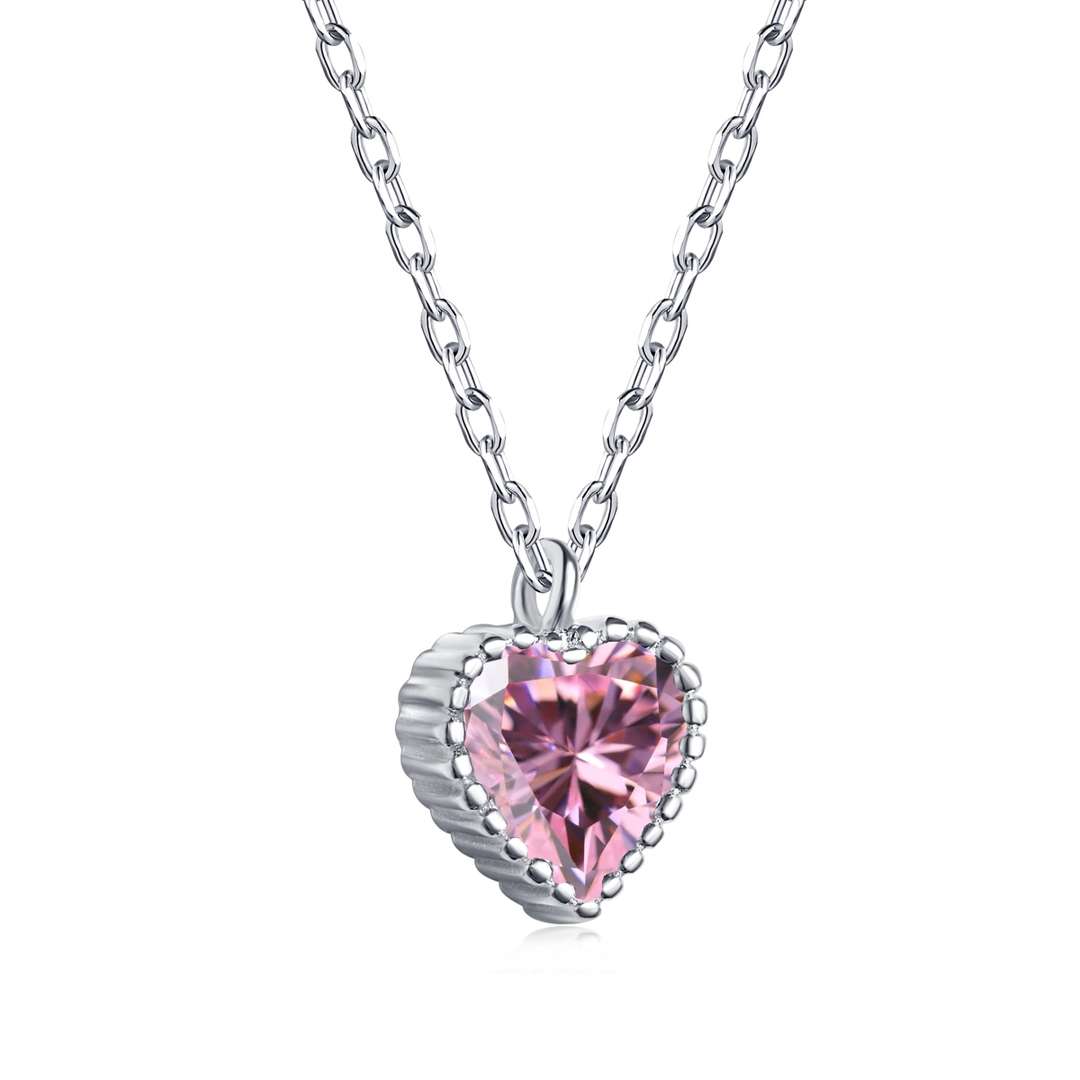 [Aura Jewelry]Ornate Heart Shape Necklace
