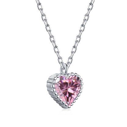 [Aura Jewelry]Ornate Heart Shape Necklace