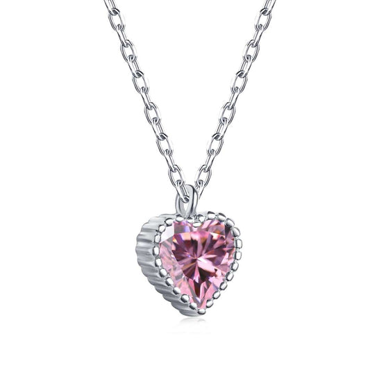 [Aura Jewelry]Ornate Heart Shape Necklace