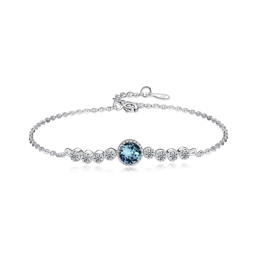 [Aura Jewelry]Luxurious Heart Of The Ocean Bracelet