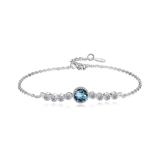 [Aura Jewelry]Luxurious Heart Of The Ocean Bracelet