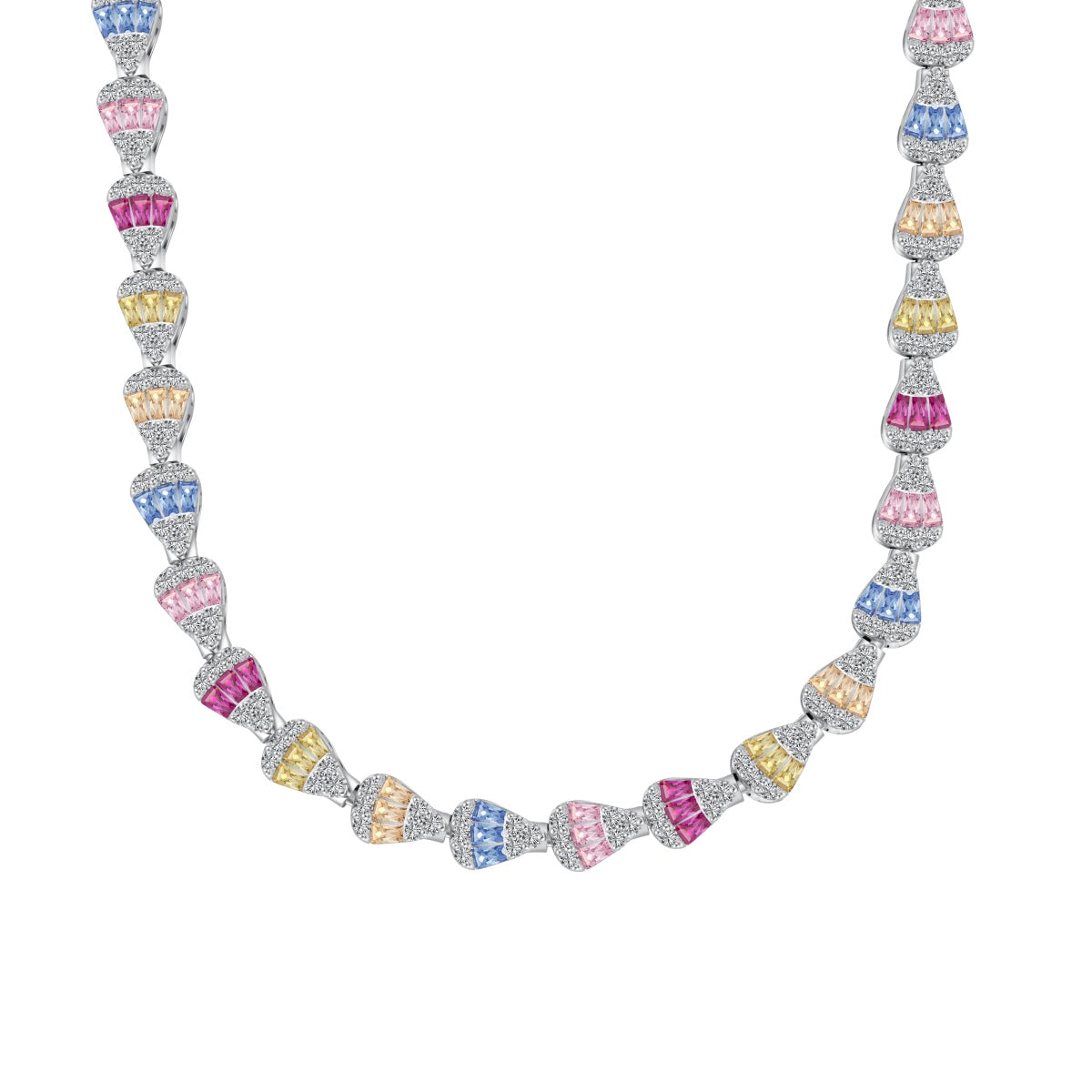 [Aura Jewelry]Radiant Colorful Rainbow Necklace