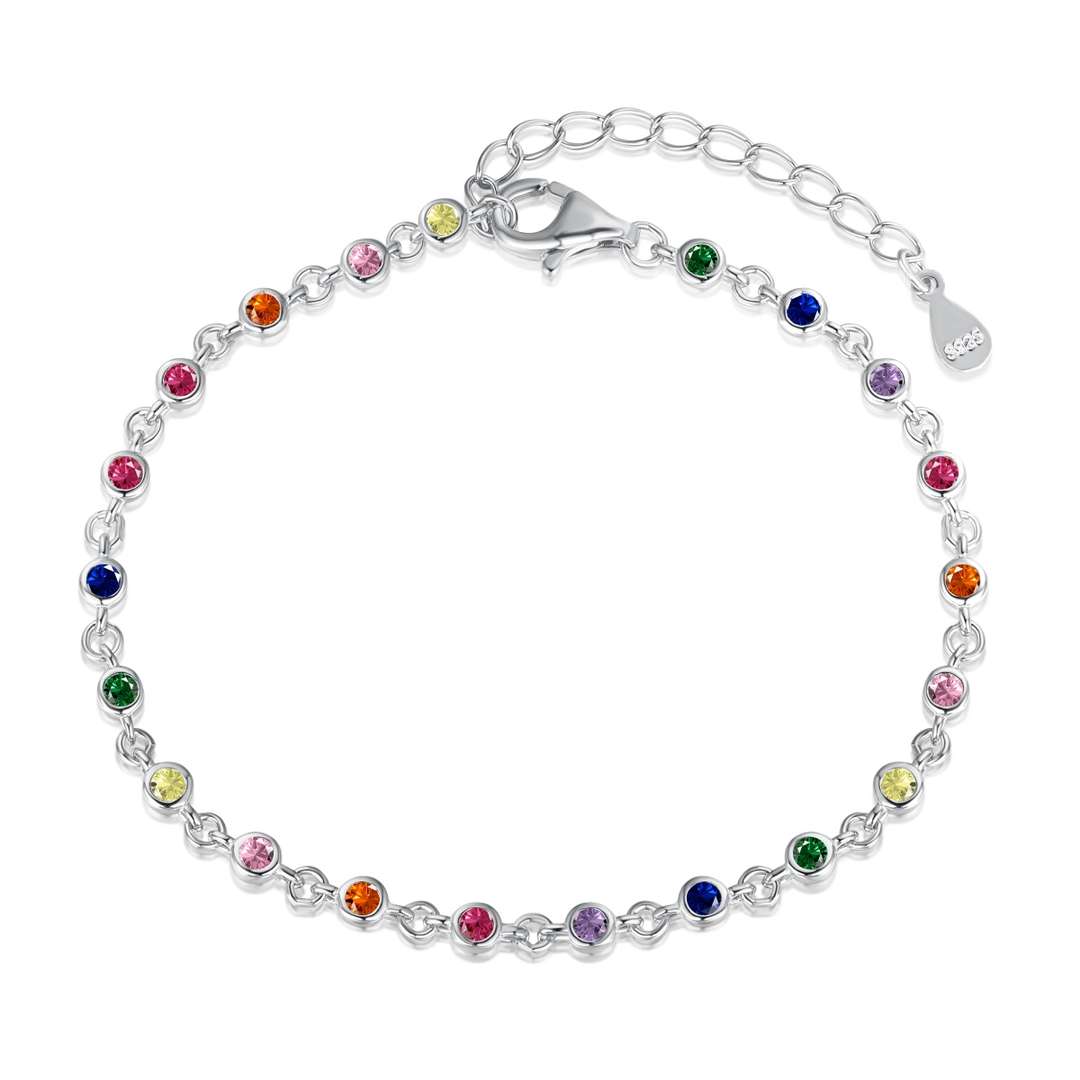 [Aura Jewelry]Colorful Bead Array Bracelet