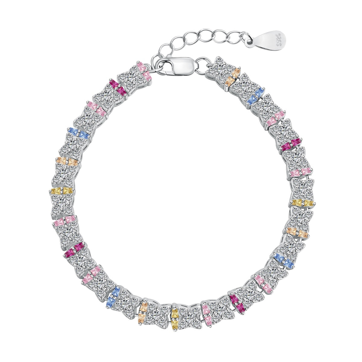 [Aura Jewelry]Unique Colorful Flower Shape Daily Bracelet