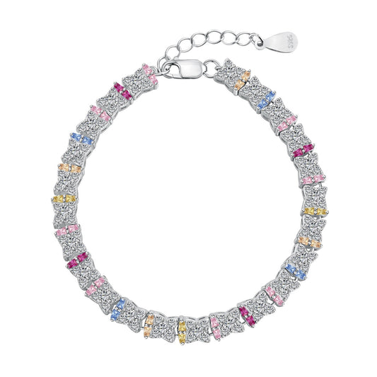 [Aura Jewelry]Unique Colorful Flower Shape Daily Bracelet