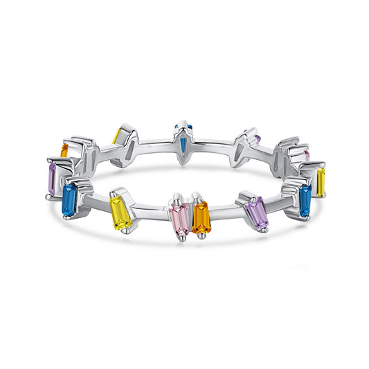 [Aura Jewelry]Unique Trapezoid Cut Daily Ring