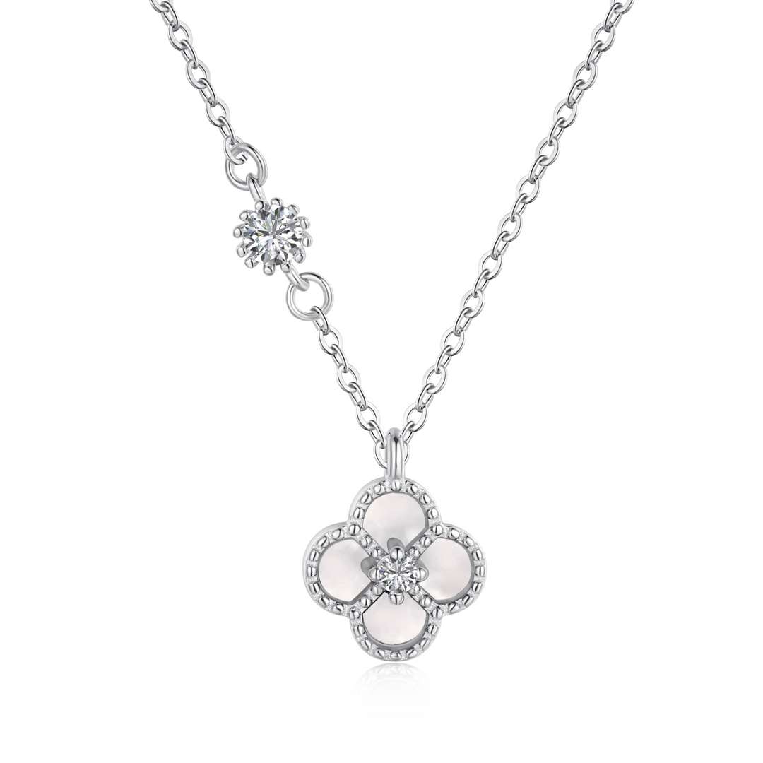 [Aura Jewelry]Delicate Flower Shape Necklace