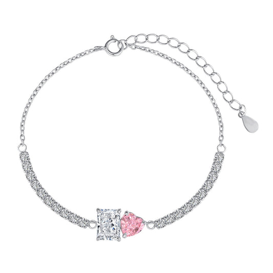 [Aura Jewelry]Dazzling Unique Multi Shape Lover Bracelet