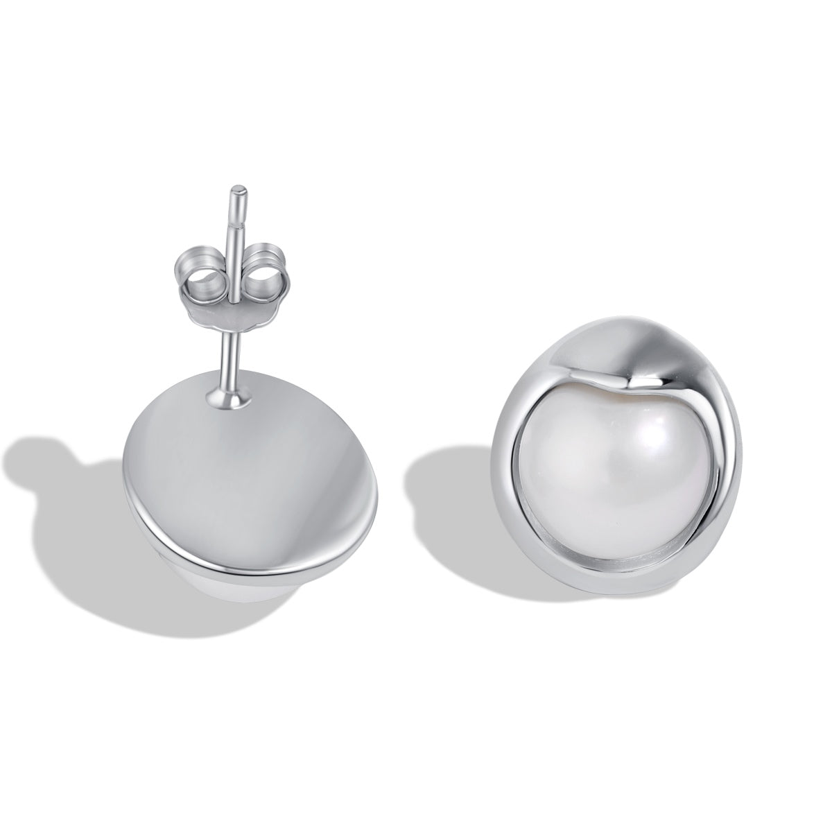 [Aura Jewelry]Dainty Bread Pearl Earrings