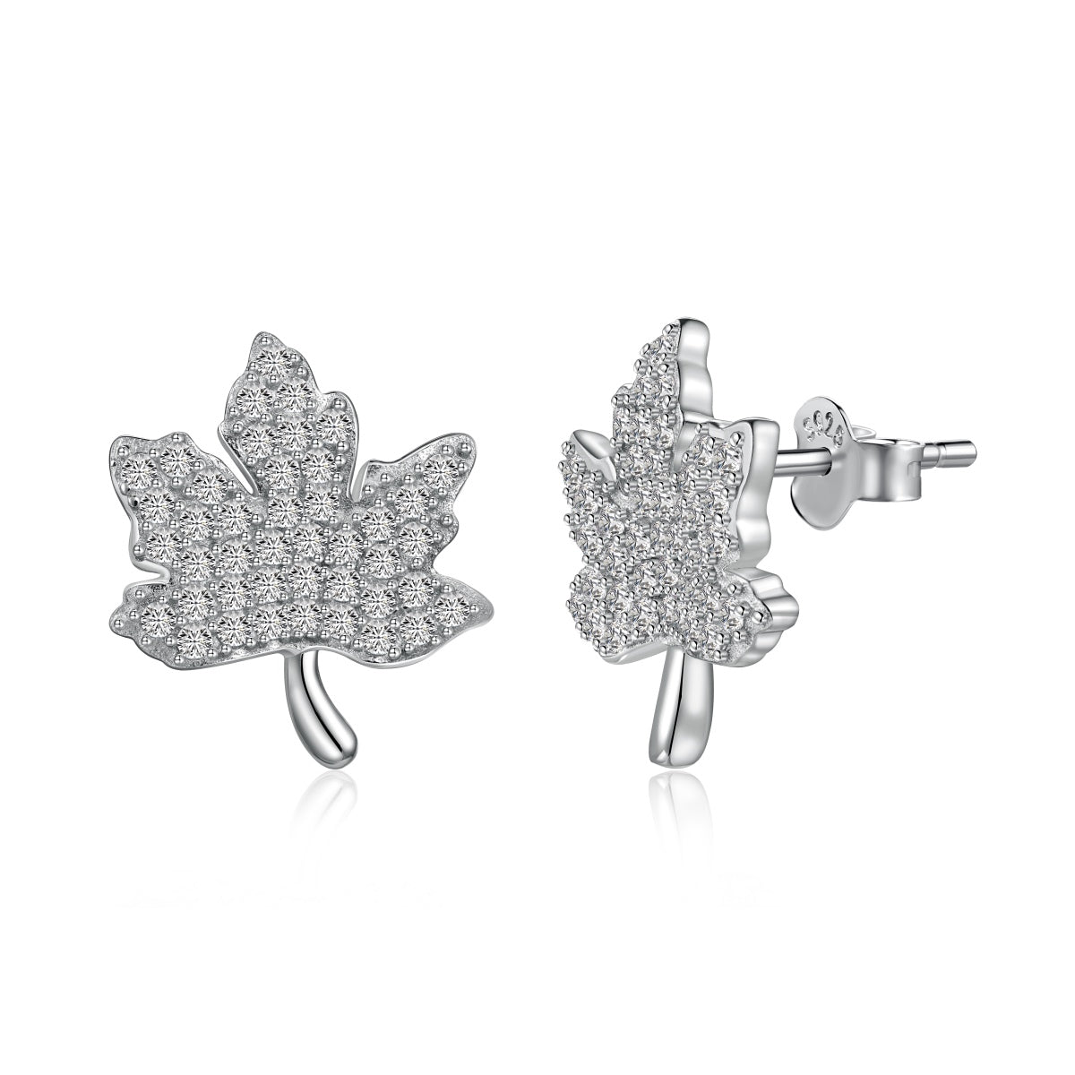 [Aura Jewelry]Exquisite Maple Leaf Design Earrings