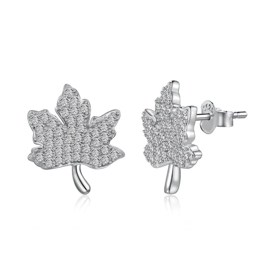 [Aura Jewelry]Exquisite Maple Leaf Design Earrings