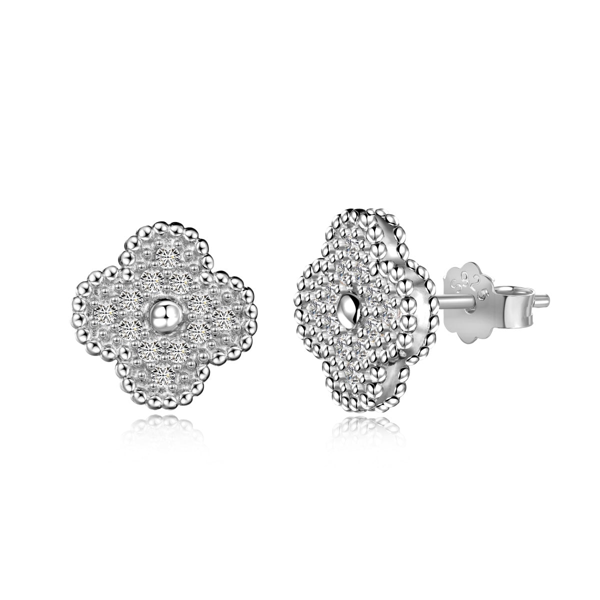 [Aura Jewelry]Four Leaf Clover Fashion Earrings