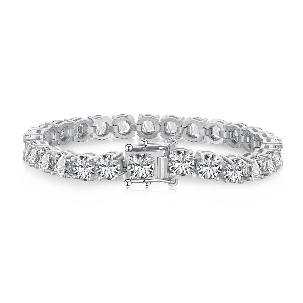 [Aura Jewelry]0.75 Carat Dazzling Round Cut Wedding Bracelet