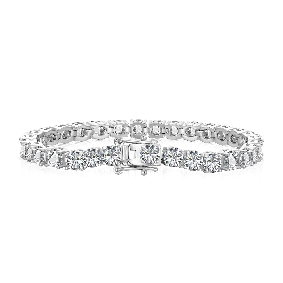 [Aura Jewelry]Ornate Sparkling Round Cut Wedding Bracelet