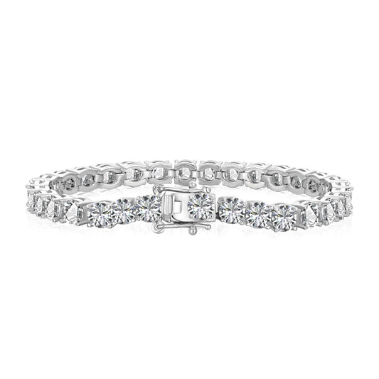 [Aura Jewelry]Ornate Sparkling Round Cut Wedding Bracelet