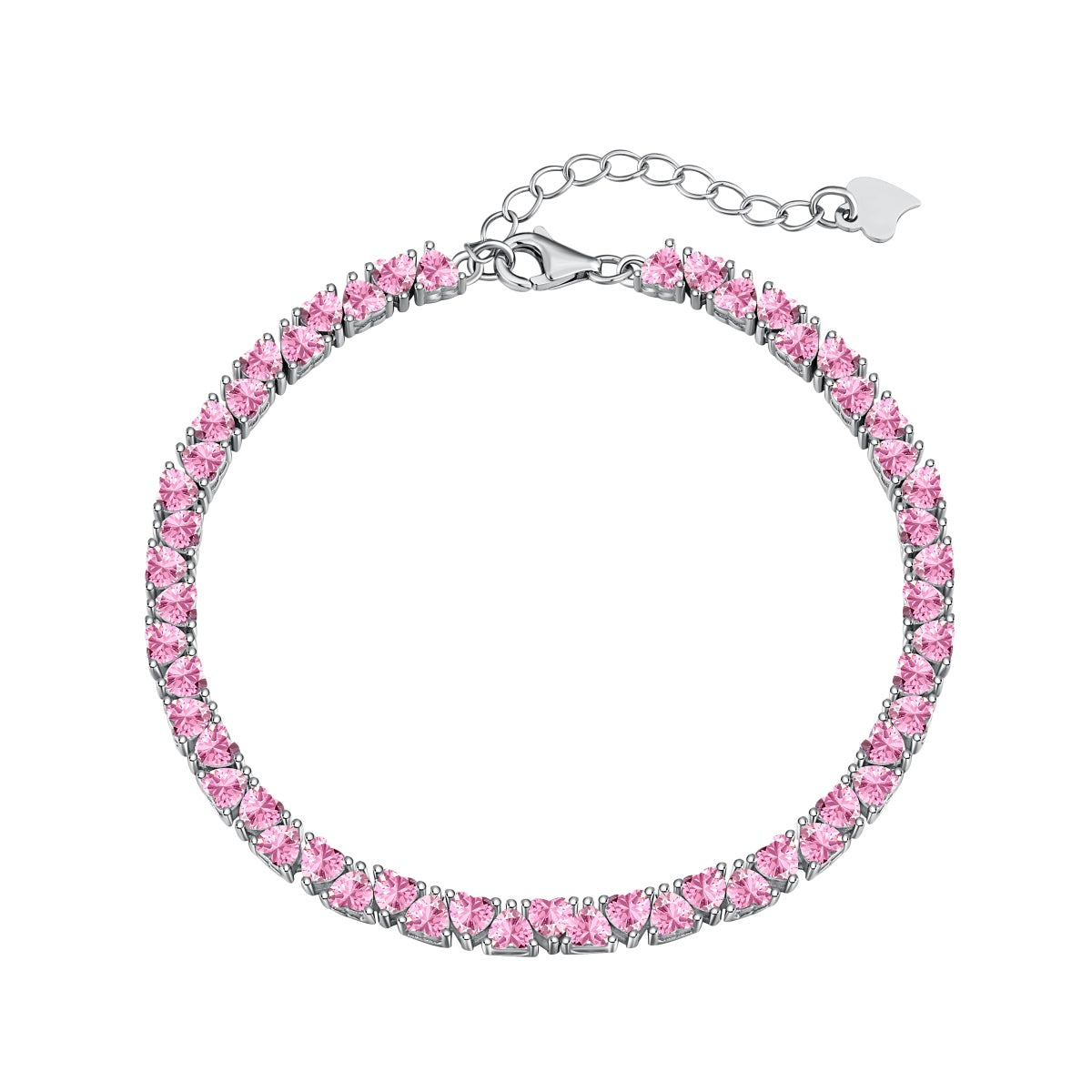 [Aura Jewelry]Dazzling Romantic Heart Shape Lover Bracelet