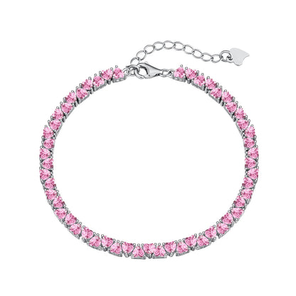 [Aura Jewelry]Dazzling Romantic Heart Shape Lover Bracelet