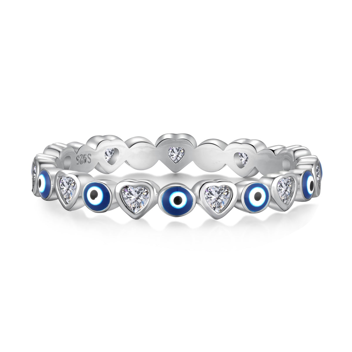[Aura Jewelry]Radiant Colorful Round Shape Daily Ring
