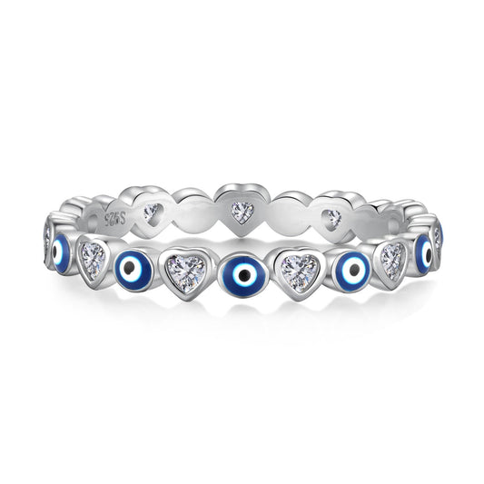 [Aura Jewelry]Radiant Colorful Round Shape Daily Ring