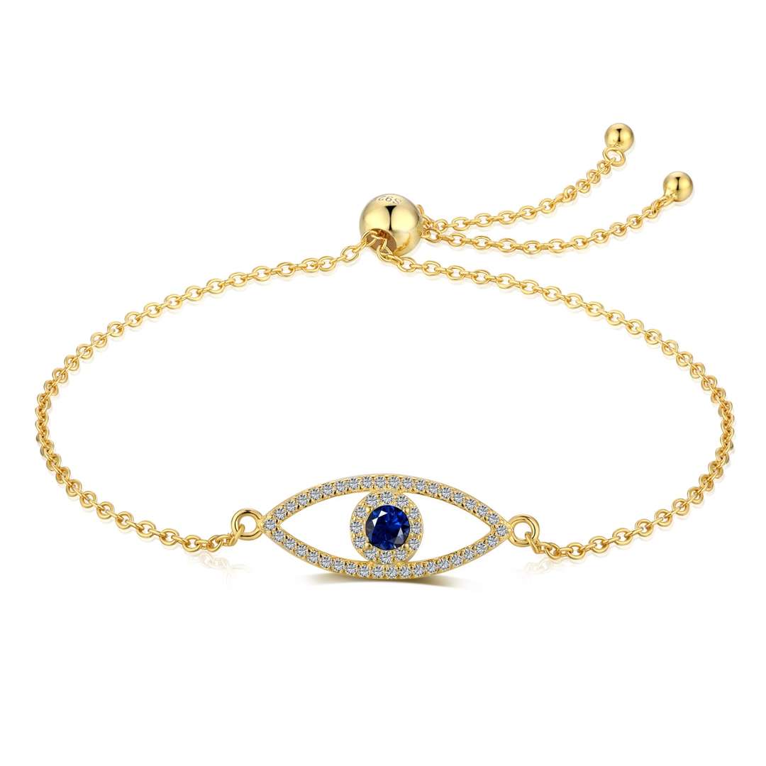 [Aura Jewelry]Devil's Eye Hollow Design Bracelet