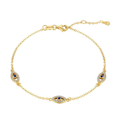 [Aura Jewelry]Evil Eye Shape Pendent Necklace