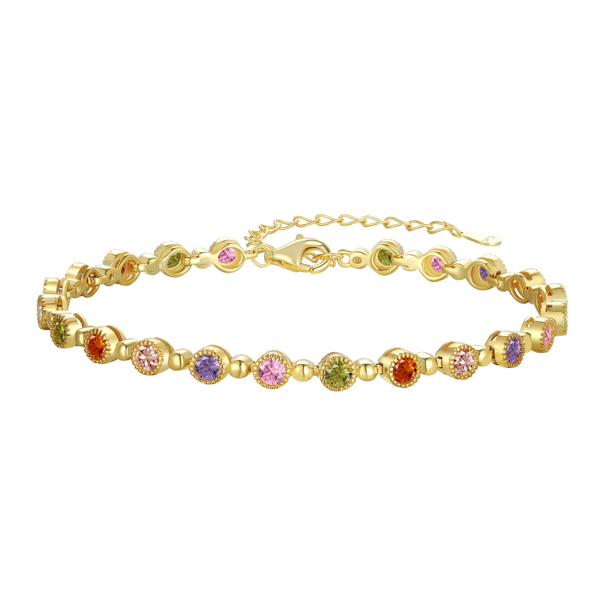 [Aura Jewelry]Sparkling Exquisite Round Cut Party Bracelet