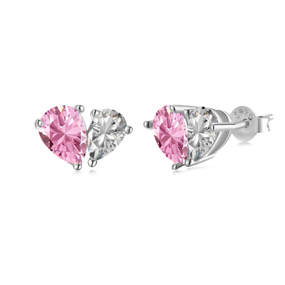 [Aura Jewelry]Dazzling Elegant Heart Cut Lover Earrings