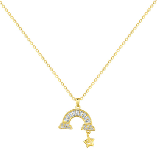 [Aura Jewelry]Unique Rainbow Star Necklace