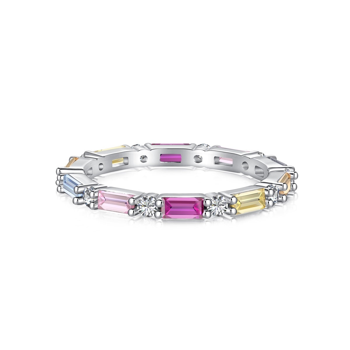 [Aura Jewelry]Lively In Shades Elegant Radiant Cut Daily Ring