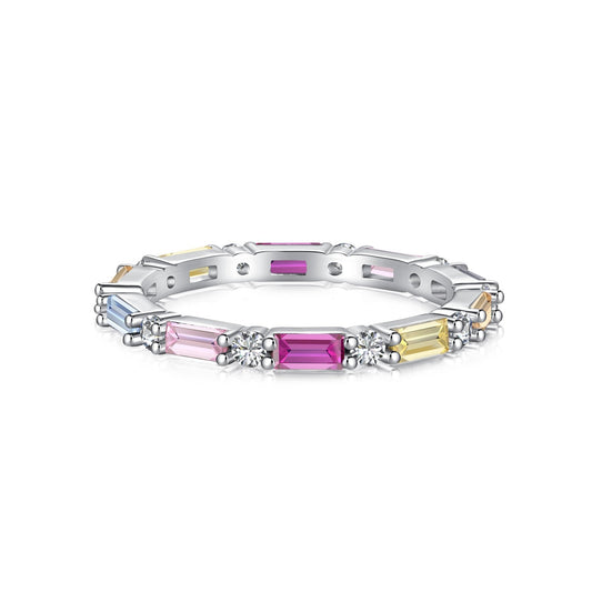 [Aura Jewelry]Lively In Shades Elegant Radiant Cut Daily Ring