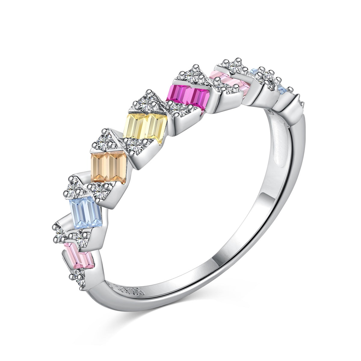 [Aura Jewelry]Delicate Vibrant Emerald Cut Daily Ring