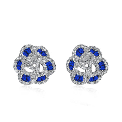 [Aura Jewelry]Exquisite Flower Shape Daily Earrings