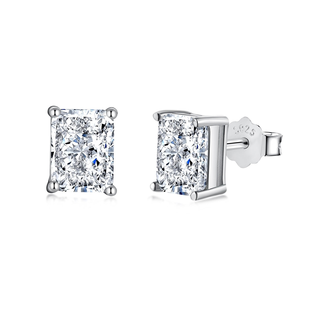 [Aura Jewelry]Radiant Luxurious Princess Cut Daily Earrings