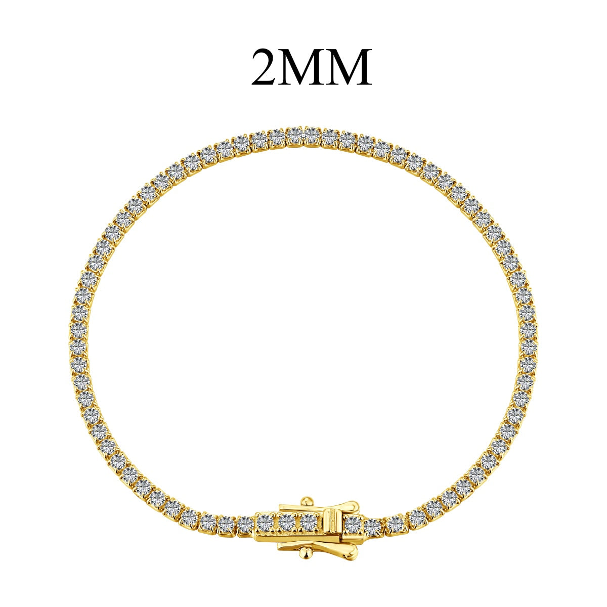 [Aura Jewelry]Radiant Colorful Round Cut Party Bracelet