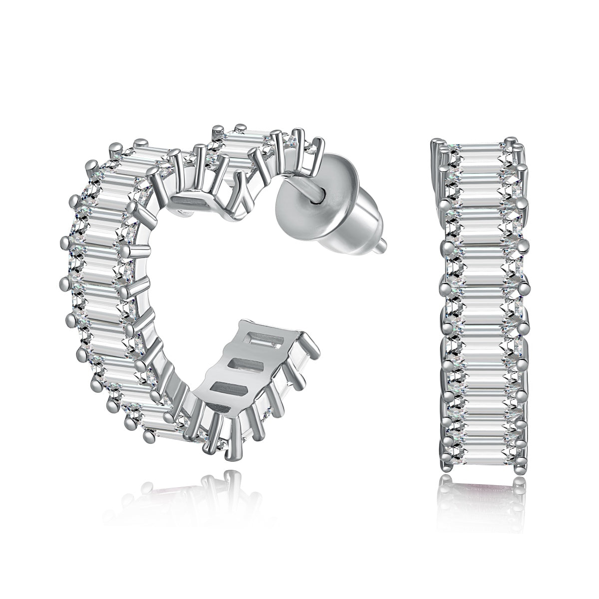 [Aura Jewelry]Radiant Heart Cutout Earrings