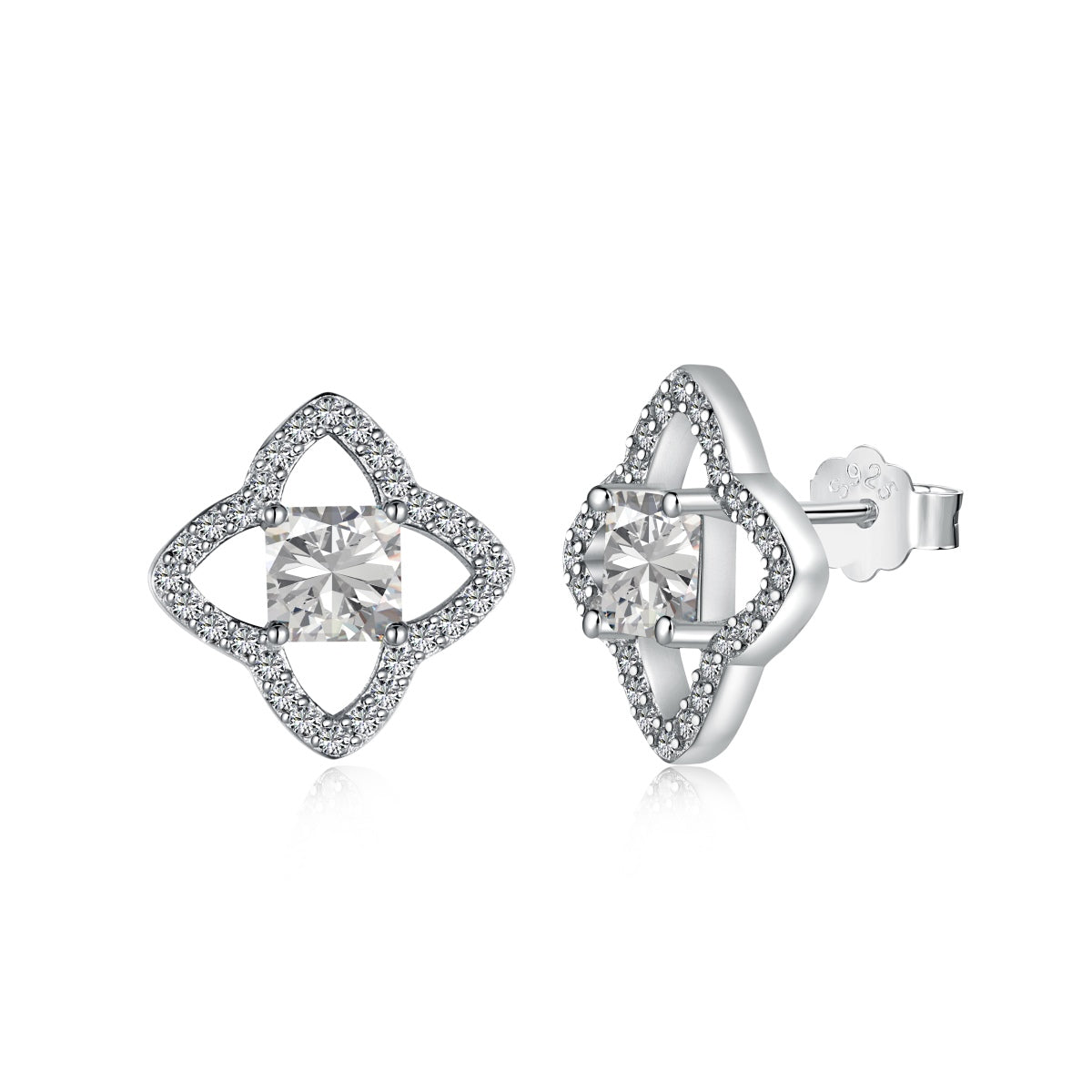 [Aura Jewelry]Elegant Star Shape Princess Cut Daily Earrings