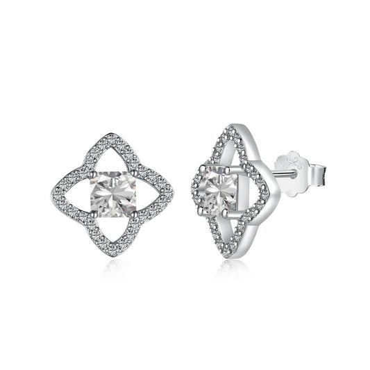 [Aura Jewelry]Elegant Star Shape Princess Cut Daily Earrings