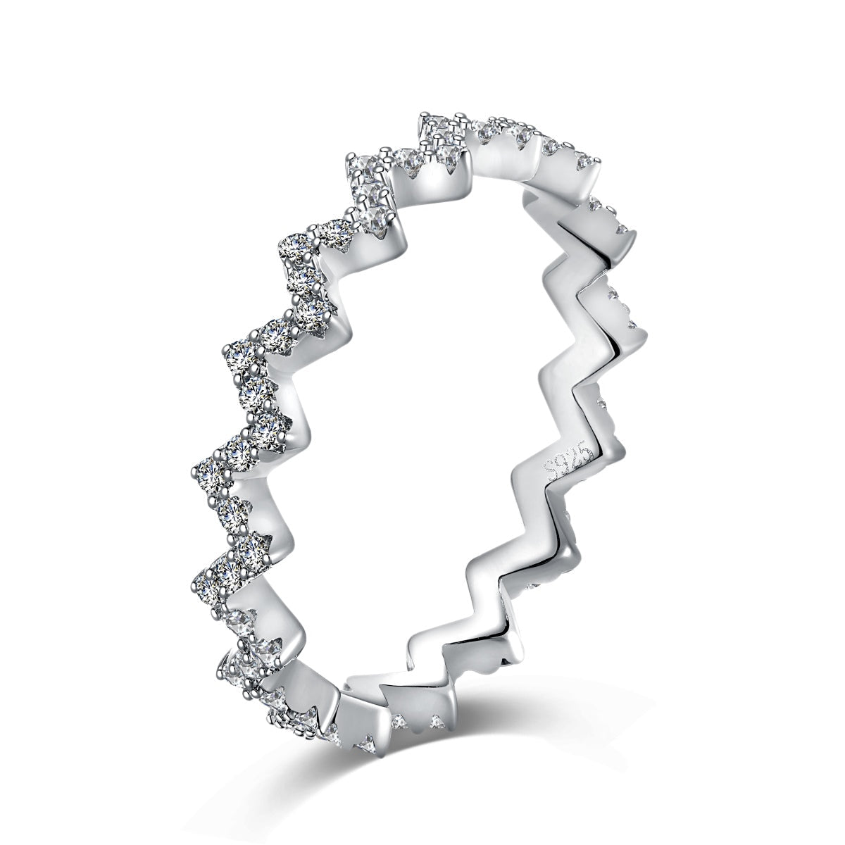 [Aura Jewelry]Delicate Enchanting Wave Shape Daily Ring