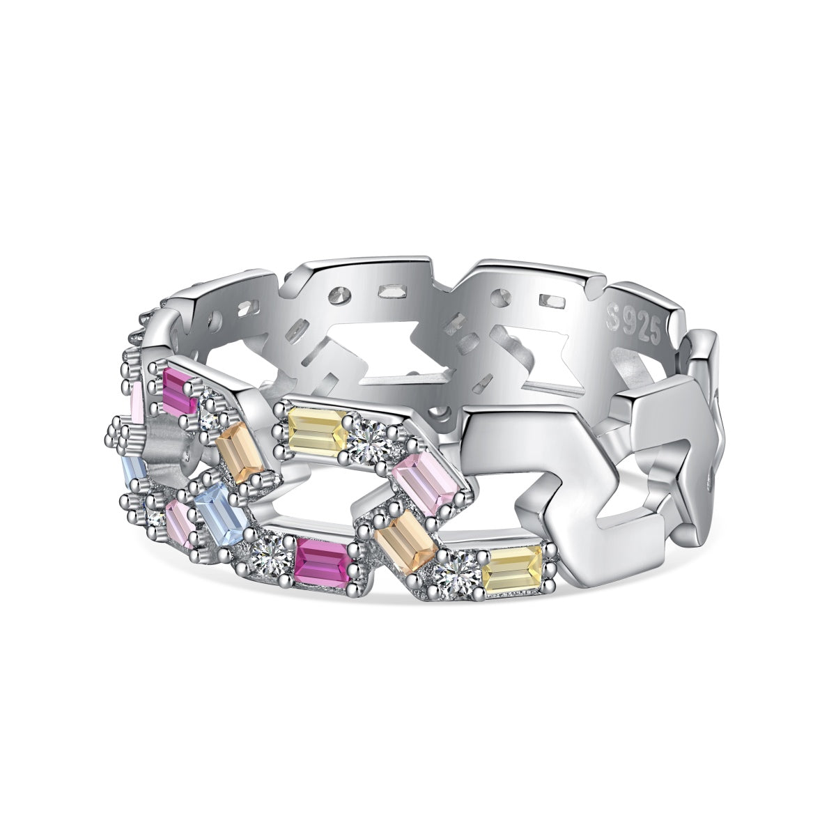 [Aura Jewelry]Sparkling Vibrant Emerald Cut Daily Ring